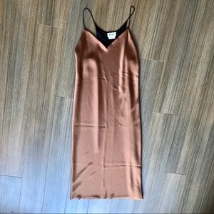 DKNY! Gorgeous Silky Brown Cocktail Elegant Dress